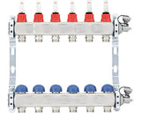 Kit Distribuitoare Inox, Debitmetre, Robineti Termostatabili M24x19 6 Circuite