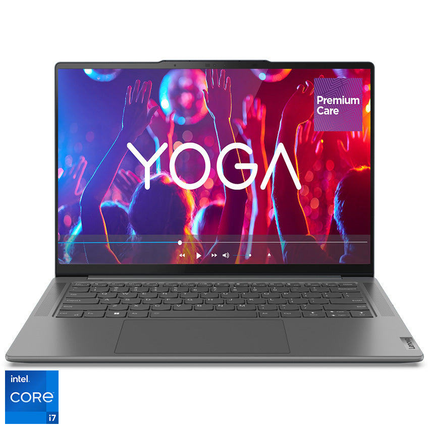 Laptop ultraportabil Lenovo Yoga Pro 7 14IRH8 cu procesor Intel® Core™ i7-13700H pana la 5.0 GHz, 14.5", 3K, IPS, 16GB, 1TB SSD, NVIDIA® GeForce RTX™ 3050 6GB GDDR6, No OS, Storm Grey, 3y on-site Premium Care