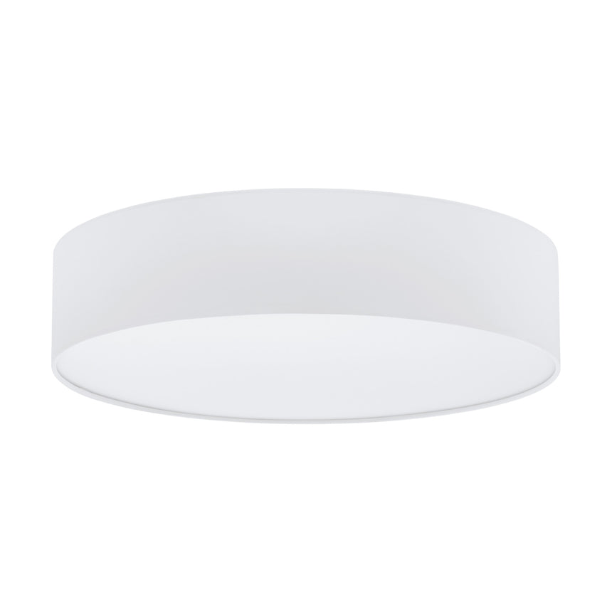 Plafoniera EGLO Pasteri, 97611, E27, 3x60W, otel, material textil, alb, 57 x 15 cm