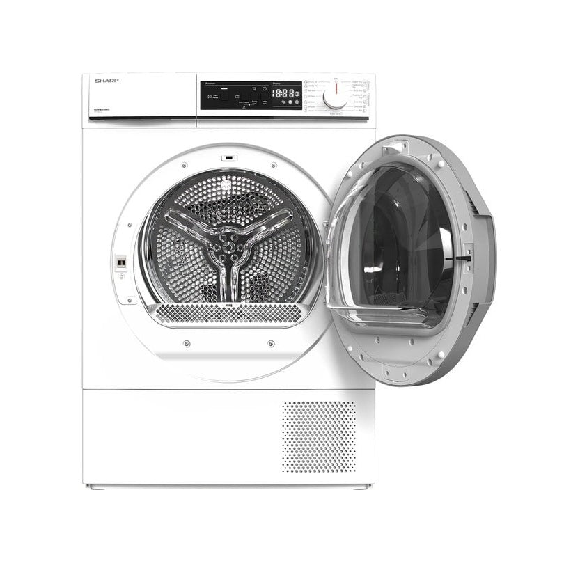 Uscator de Rufe SHARP KD-NHA8S7GW21-EE, Pompa de Caldura, 8 kg, 15 programe, Clasa A++, Alb