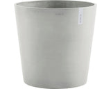 Ghiveci Ecopots Amsterdam Cu Sistem De Irigare Plastic Ø 50 Cm H 43, 8 Cm Alb-gri