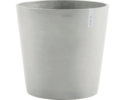 Ghiveci Ecopots Amsterdam Cu Sistem De Irigare Plastic Ø 50 Cm H 43, 8 Cm Alb-gri