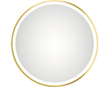 Oglinda baie cu iluminare LED DSK Bronze Circular Ø 60 cm IP 24