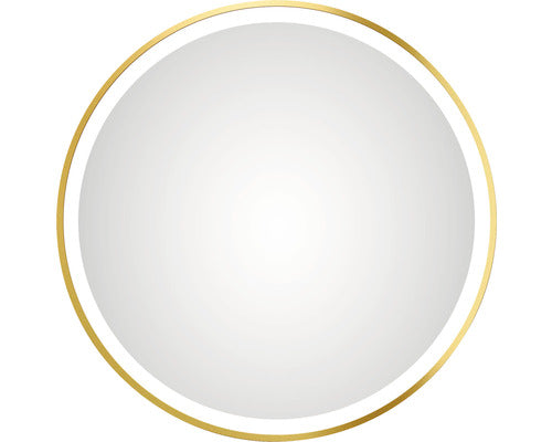 Oglinda baie cu iluminare LED DSK Bronze Circular Ø 60 cm IP 24