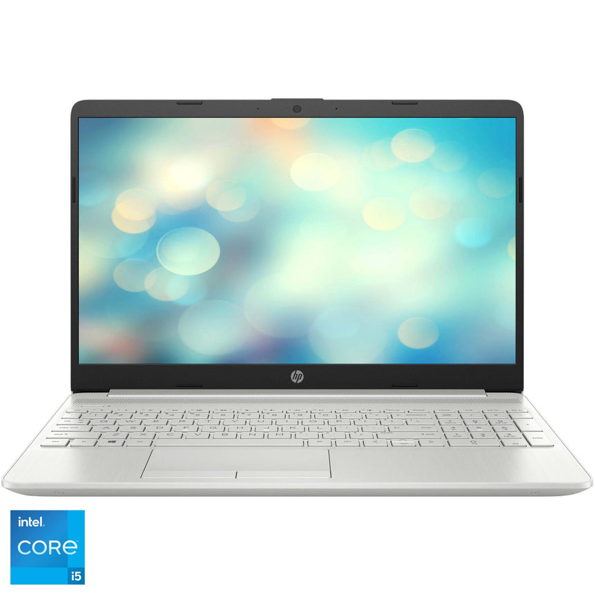 Laptop HP 15-dw3032nq cu procesor Intel® Core™ i5-1135G7 pana la 4.20 GHz, 15.6", Full HD, 8GB, 512GB SSD, Intel® Iris® Xᵉ Grahics, Free DOS, Natural Silver