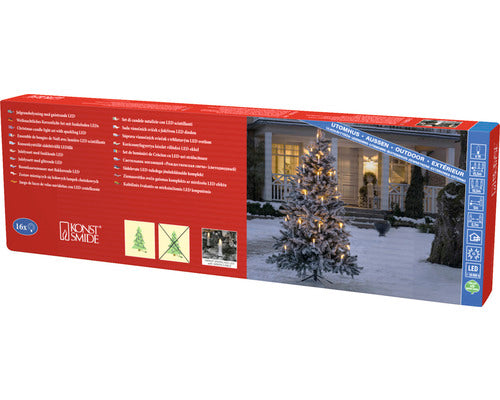 Instalatie Luminoasa Cu 16 Lumanari Led Konstsmide One String" 5 M Cablu Chihlimbar