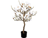 Pom Artificial Magnolia In Ghiveci H 94 Cm Verde
