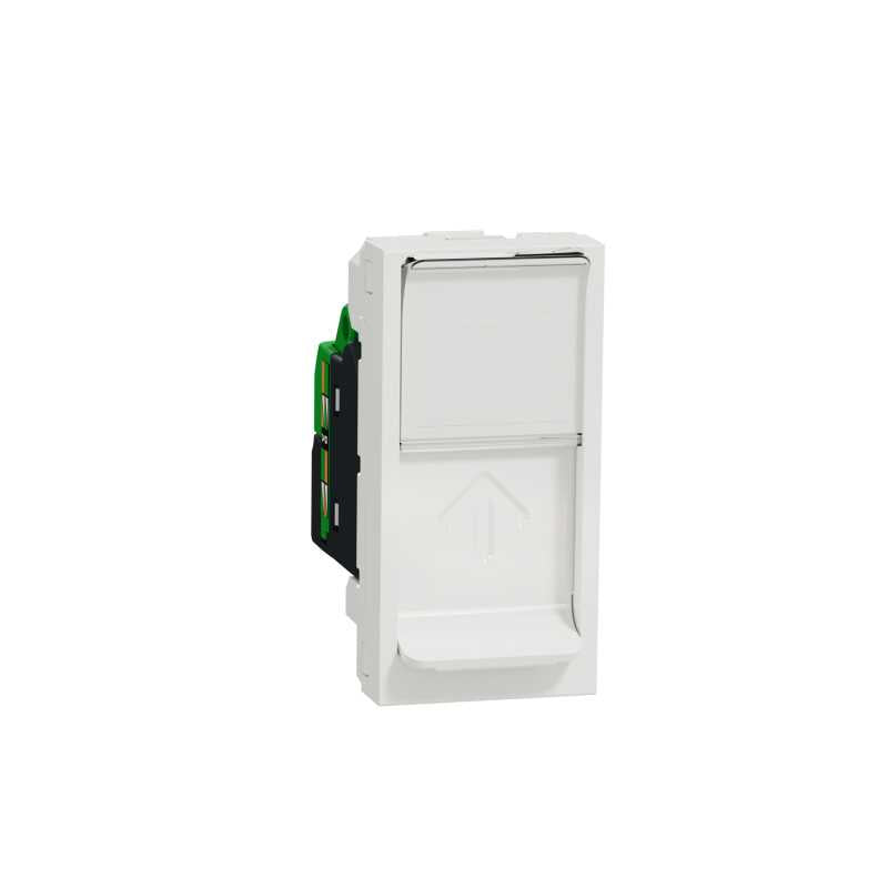 Priza de date UTP CAT6 RJ45 alba, 1M, 10A, New Unica
