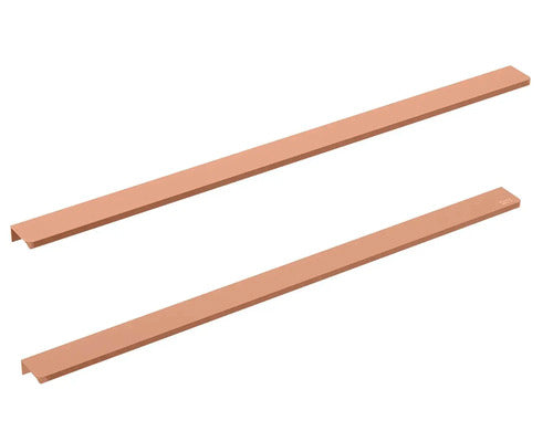 Manere Pentru Mobilier Baie Roca Elegance 80 Cm, Aluminiu, Rose Gold, Set 2 Bucati