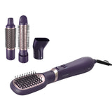 Perie cu aer cald Philips Seria 3000 BHA313/00, 800W, tehnologie cu ioni, 4 accesorii, diametru perie 38mm, setare temperatura de ingrijire si aer rece, infuzata cu ulei de argan