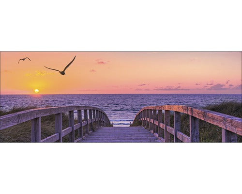 Tablou Sticla Way To Sea 50x125 Cm