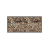 Covoras intrare de interior si exterior Snake, 67x150 cm, Maro