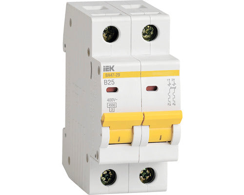 Disjunctor Electric Modular Iek 2p 25a 4, 5ka, Curba B
