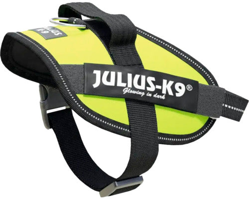 Ham IDC Power pentru caini Julius K9, Talie mica, 4-7 kg, Neon