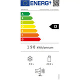 Combina Frigorifica Incorporabila GRUNDIG GKNI6950FHN, No Frost, 370 l, H 194 cm, Clasa D, HomeWhiz, Alb