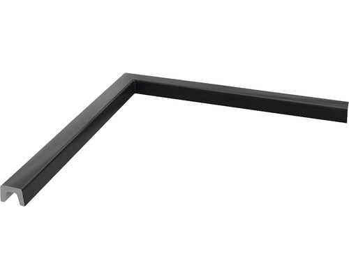 Prag Cabina Dus Unghi Drept din Marmura Compozita 90x90 cm Granit Negru