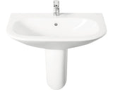 Lavoar Suspendat Roca Nexo, 55 cm, Portelan, Alb