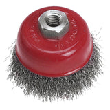 Perie de sarma cupa, 100mm x M14, Verto 62H111
