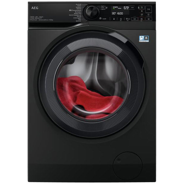Masina de spalat rufe cu uscator AEG LWR73166OE, Spalare 10 kg, Uscare 6 kg, 1600 rpm, Clase A, Conectivitate Wi-Fi prin aplicatia MyAEG Care, Motor Inverter cu MagnetPermanent, ProSense, ProSteam, Time Save, AquaControl, Negru