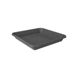 Farfurie patrata cu diametrul de 35cm antracit