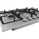 Plita Incorporabila HISENSE GM773XF, Gaz, 5 arzatoare, Wok, Inox