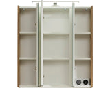 Dulap baie cu oglinda pelipal Quickset 353, iluminare LED, PAL, 65x16x70 cm stejar Riviera