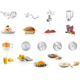Robot de bucatarie BOSCH MUM58259, vas 3.9l, blender 1.25l, 1000W, 7 trepte viteza, alb-argintiu