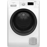 Uscator de rufe Whirlpool FreshCare+ FFTM119X2BYEE, Pompa de caldura, 9 kg, Clasa E, Filtru cu Autocuratare, Motor Inverter, Tehnologia al 6-lea Simt, Display digital, Alb/Negru