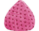 Fotoliu Puf Beanbag Sitting Point Fluffy Stars Xl Roz 70x110 Cm