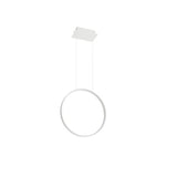 Lustra Suspendata RIO, Thoro Lighting, LED 23W, Alb, O55cm, 3000K, Inel Vertical