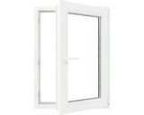 Fereastra Pvc Termopan 5 Camere Tripan 86x116 Cm Alba Deschidere Dubla Dreapta
