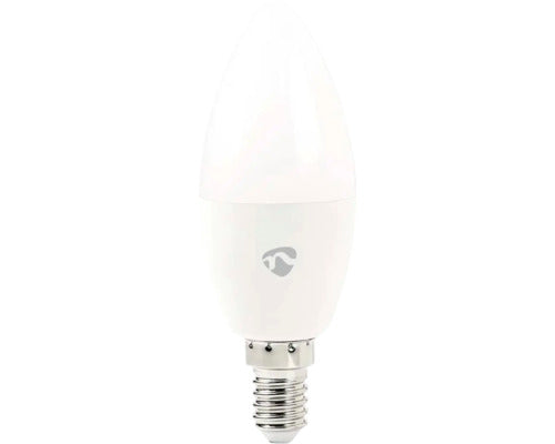 Bec Led Rgb Nedis E14 4, 9w 470 Lumeni, Glob Mat Lumanare, Conexiune Wifi