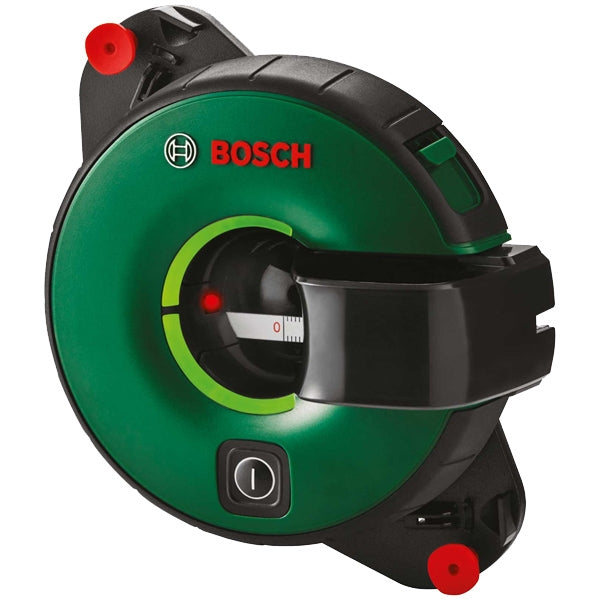 Nivela laser cu linii Bosch Atino 0603663A00, 630-650 nm dioda laser, 0.3° autonivelare, +/-2 mm/m precizie, 2 m domeniu lucru, 1 pad cu gel, 1 x 1.5 V LR6 (AA), capac de protectie pentru padul cu gel, 2 stifturi