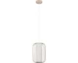 Pendul Terrarosa E27 Ø240 Mm, Nisip/alb