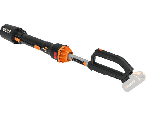 Suflanta pentru frunze pe acumulator WORX WG543E.9, 20V, debit de aer 645 mc/h, viteza aer 160 km/h, motor fara perii, fara acumulator si incarcator in setul de livrare
