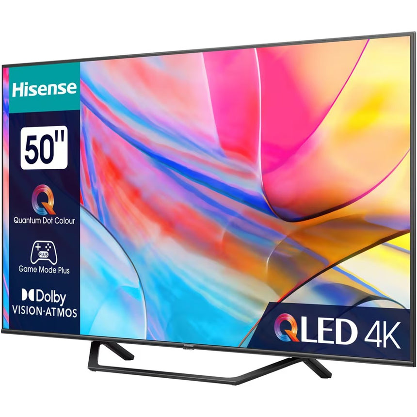 Televizor QLED Smart HISENSE 50A7KQ, Ultra HD 4K, HDR, 126 cm, Clasa G, Gri