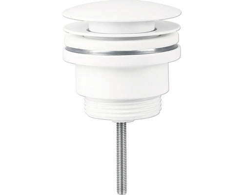 Ventil lavoar Push-Open 1 1/4" alb mat