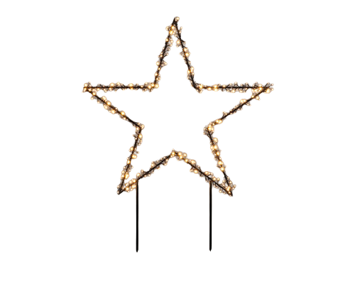 Decoratiune Stea Lafiora 350 Led-uri 121x135 Cm Alb Cald
