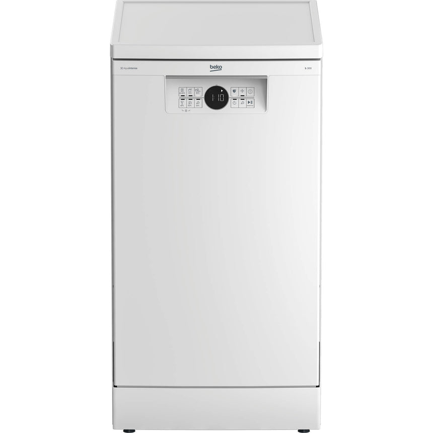 Masina de spalat vase Beko BDFS26020WQ 10 seturi, 6 programe, Motor ProSmart Inverter, AquaIntense®, Hygiene Intense, Fast+™, Program Mini 30 minute, Clasa E , 45 cm, Alb