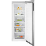 Congelator Electrolux LUT1NE32X, 226 l, No Frost-Frost Free, 5 rafturi, Alarma luminoasa, Usa reversibila, Clasa E, H 155 cm, Inox