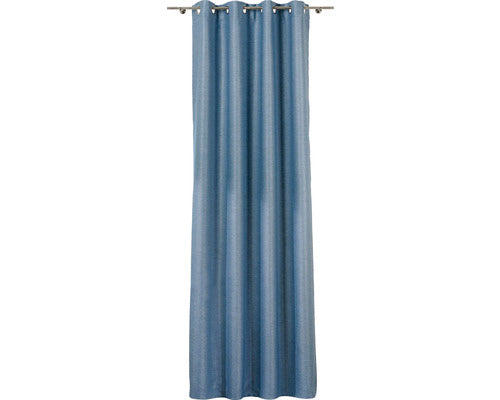 Draperie Cu Inele Polo Gri-albastru 140x245 Cm
