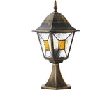 Stalp Pitic Janel E27 Max. 1x60w, 44 Cm, Pentru Exterior Ip44, Negru/auriu