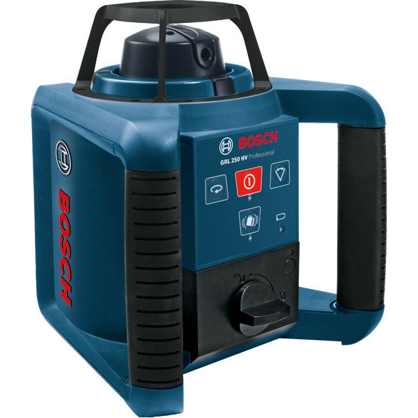 Nivela laser rotativa, Bosch - GRL 250 HV 30 m, +/-0.1 mm/m, 150, 300, 600 rot/min, proiectie verticala