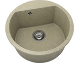 Chiuveta Bucatarie Rotunda Fat Avangard 223 Ø51 Cm, Granixit Sahara