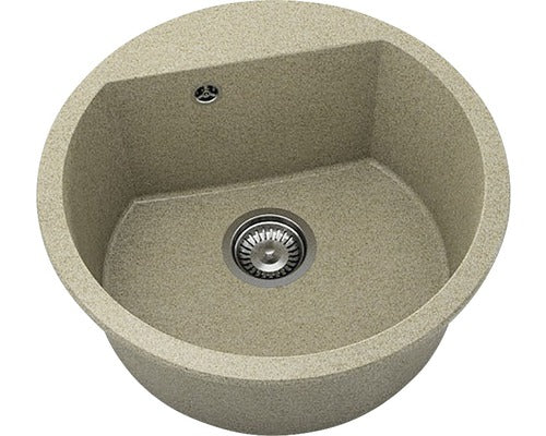 Chiuveta Bucatarie Rotunda Fat Avangard 223 Ø51 Cm, Granixit Sahara