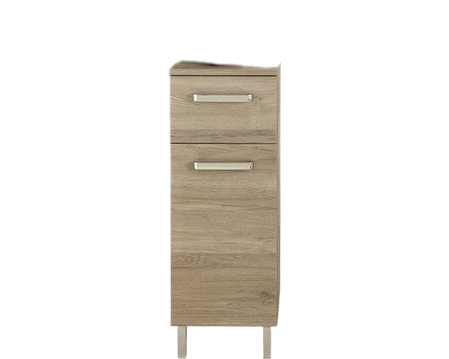 Dulap baie asezat PELIPAL Offenbach, 1 usa 1 sertar, PAL, 81x30 cm, stejar