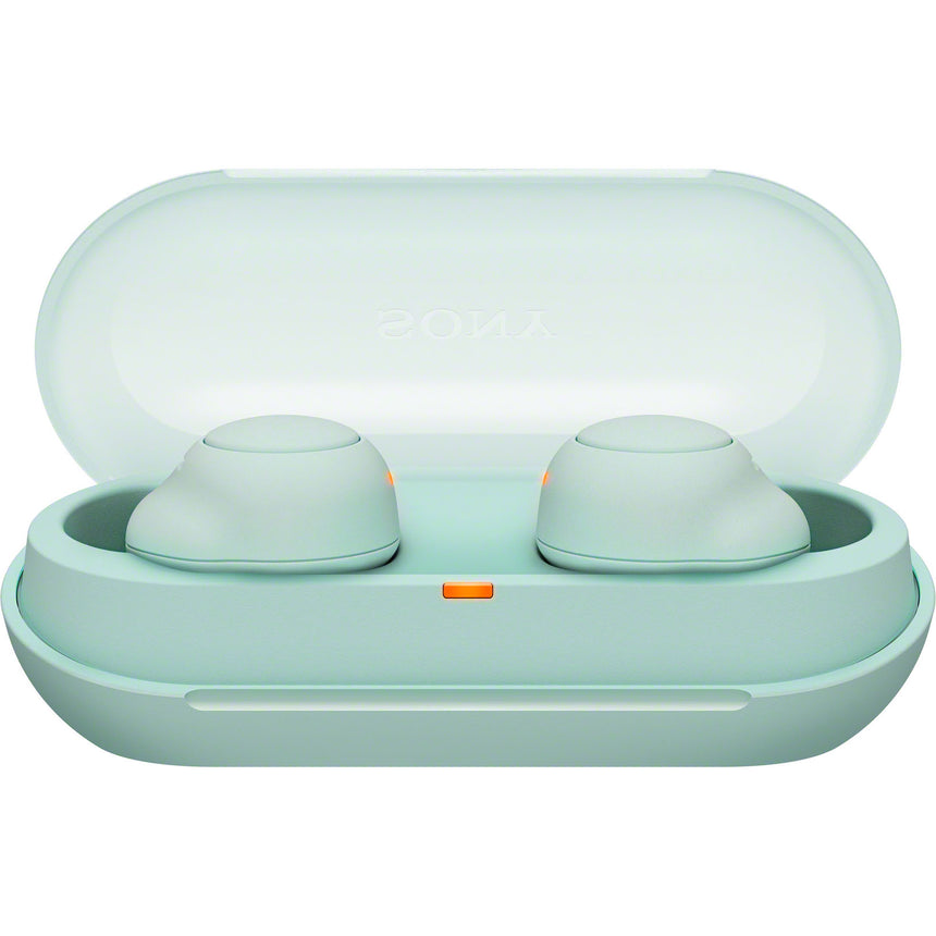 Casti In-Ear Sony WFC500G, True Wireless, Microfon, Bluetooth, IPX4, Autonomie 10 ore, Verde