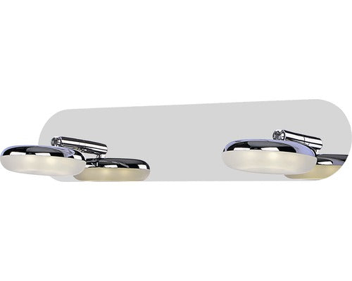 Aplica in jos cu LED integrat Top Light Ohio 2x5W 1100 lumeni, pentru baie IP44, crom