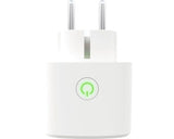 Priza inteligenta Calex, Wi-Fi, 16A, 3600W, IP20, contorizare energie, temporizator pornire/oprire, compatibil Amazon Alexa si Google assistant, Alb