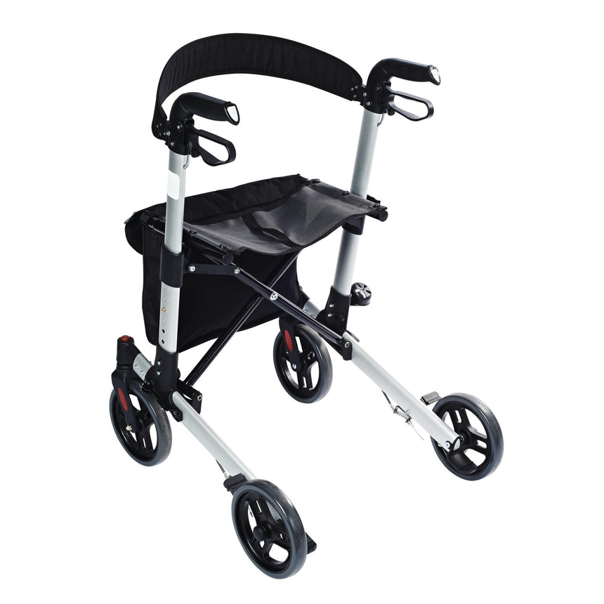 Cadru Ajutator Pentru Mers Cu Roti, Pliant, Rolator Pentru Seniori, Ridder, Ideal Pentru Exterior, Usor De Transportat Si Depozitat, Capacitate Suport Pana La 136 Kg, Constructie Durabila Si Sigura, Design Ergonomic Pentru Confort Maxim
